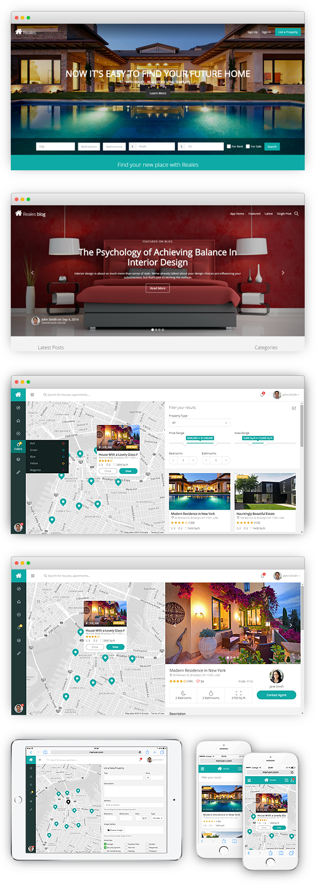 Reales - Real Estate Web Application Template - 1